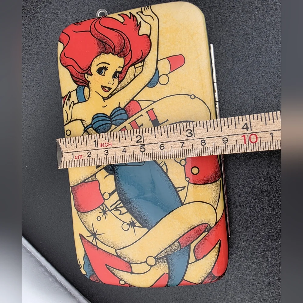 Loungefly Disney Little Mermaid Ariel Red and Yellow Snap Wallet/phone Case